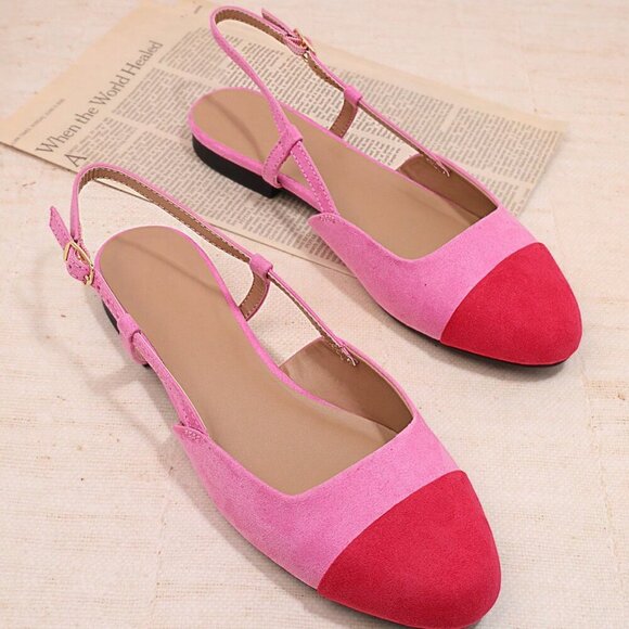 Pink Elegant Women's Flats - Picture 6 of 6